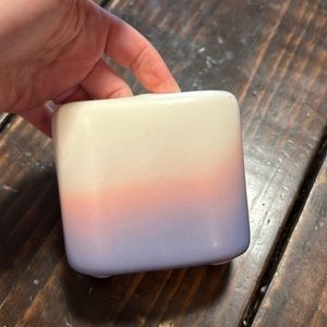 Wild sage ombré pink purple cream tooth brush holder small scuff on side